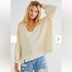 Womens Free People Oversized Top